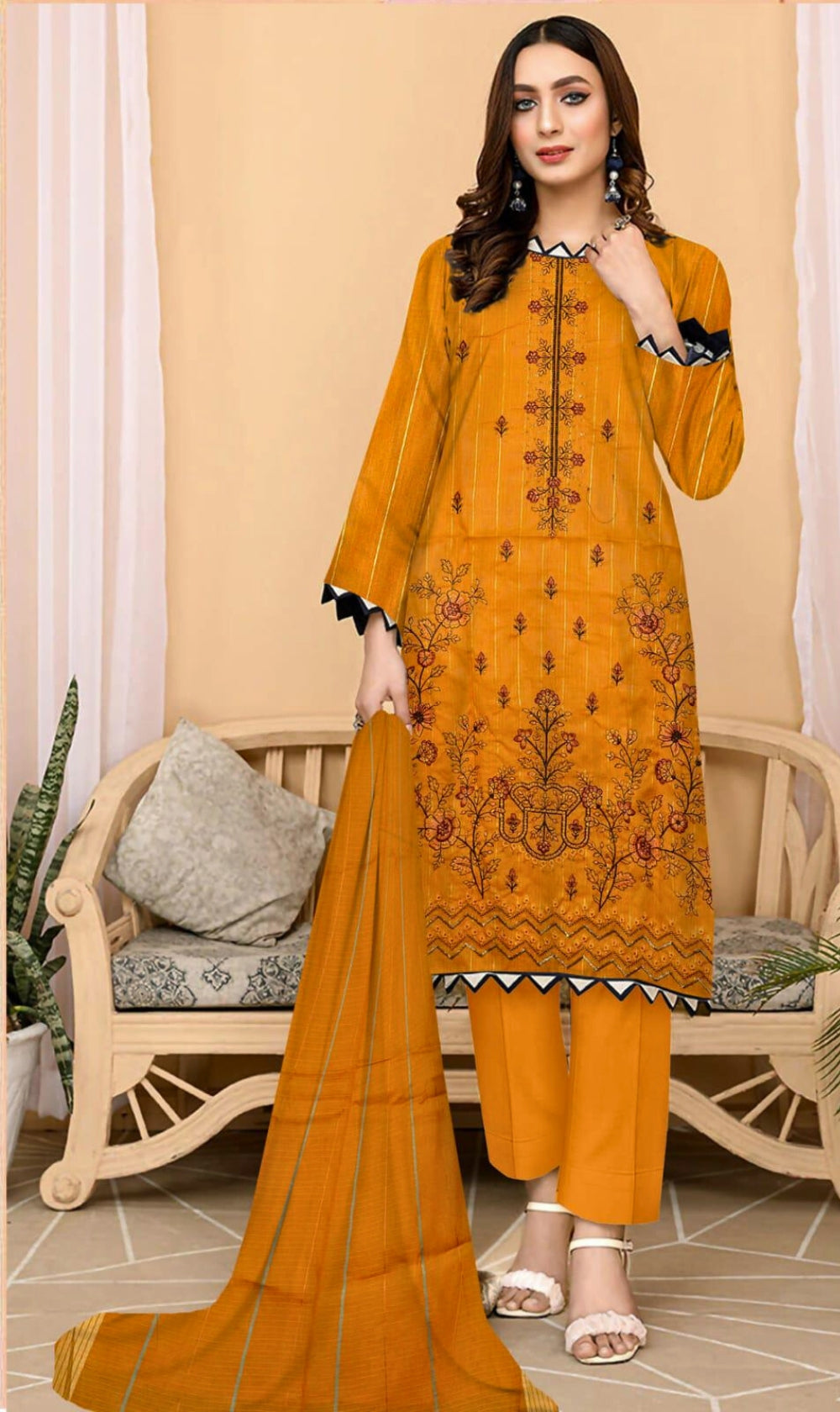 Nafasat Collection 3 Pc Unstitched 6 Colors | Maryam Collection