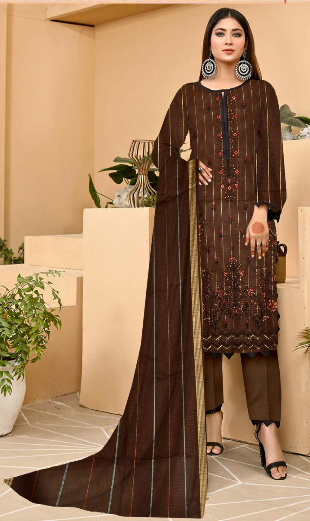 Nafasat Collection 3 Pc Unstitched 6 Colors | Maryam Collection