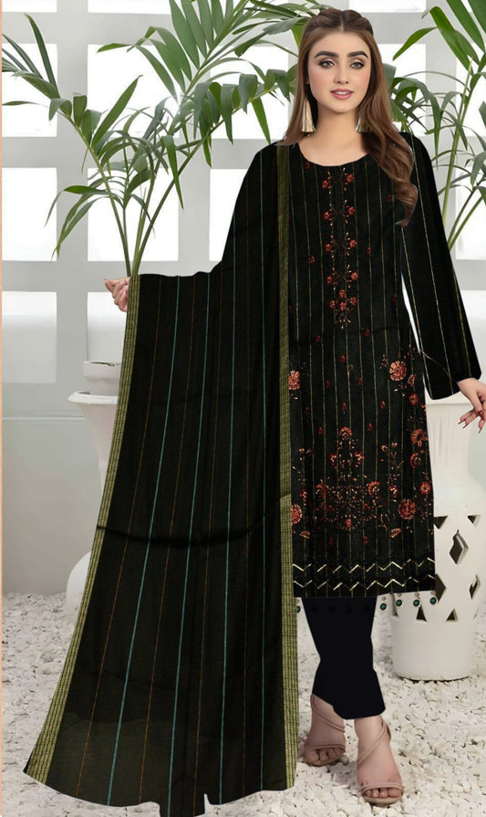 Nafasat Collection 3 Pc Unstitched 6 Colors | Maryam Collection